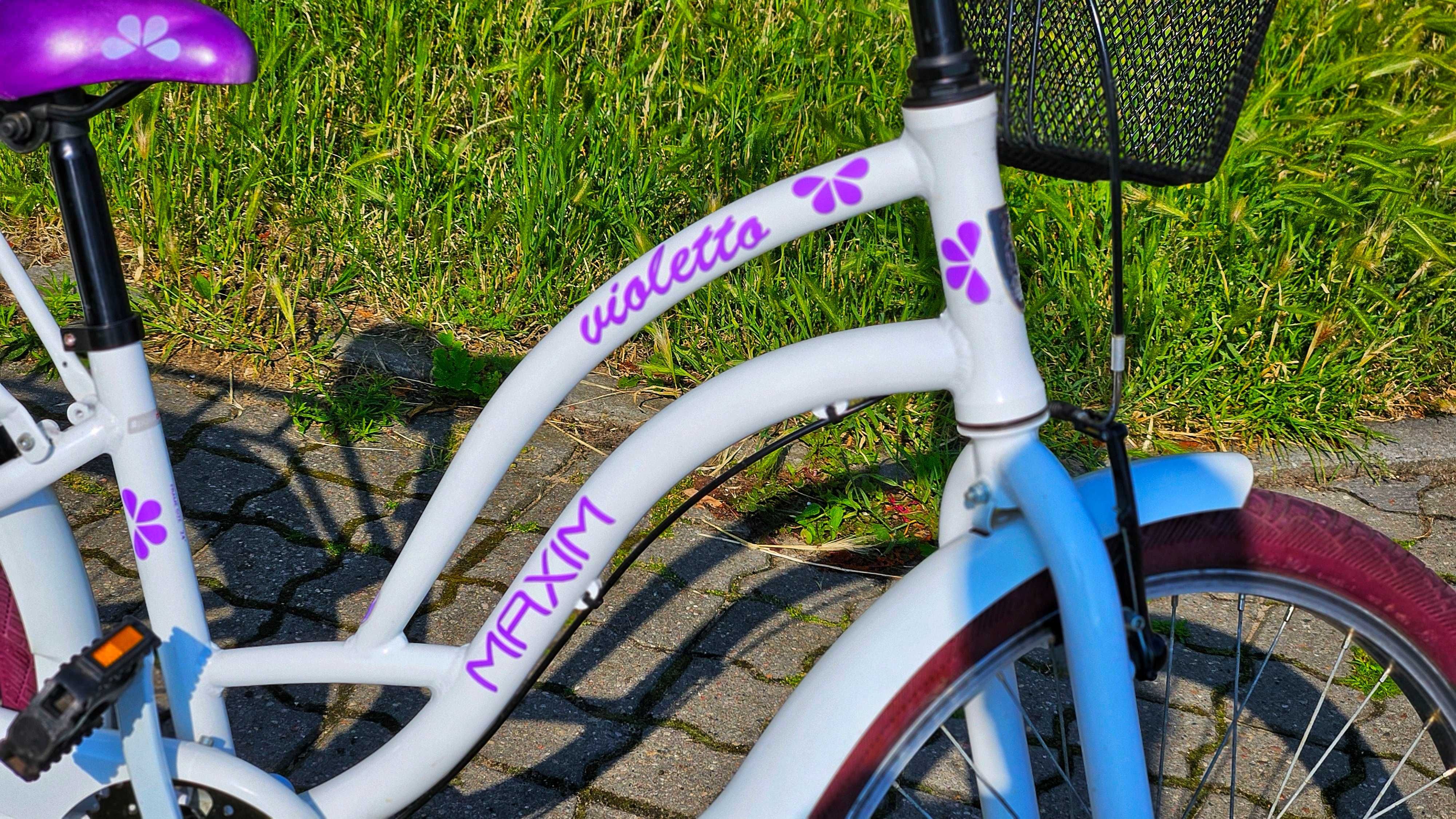 Rower Miejski 24" Maxim Violetta Shimano Nexus 3b 7-10 lat