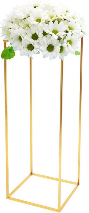 Ślubny stojak na kwiaty, złoty stojak na kwiaty
