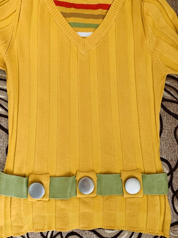 Желтая турецкая блузка-кофта
