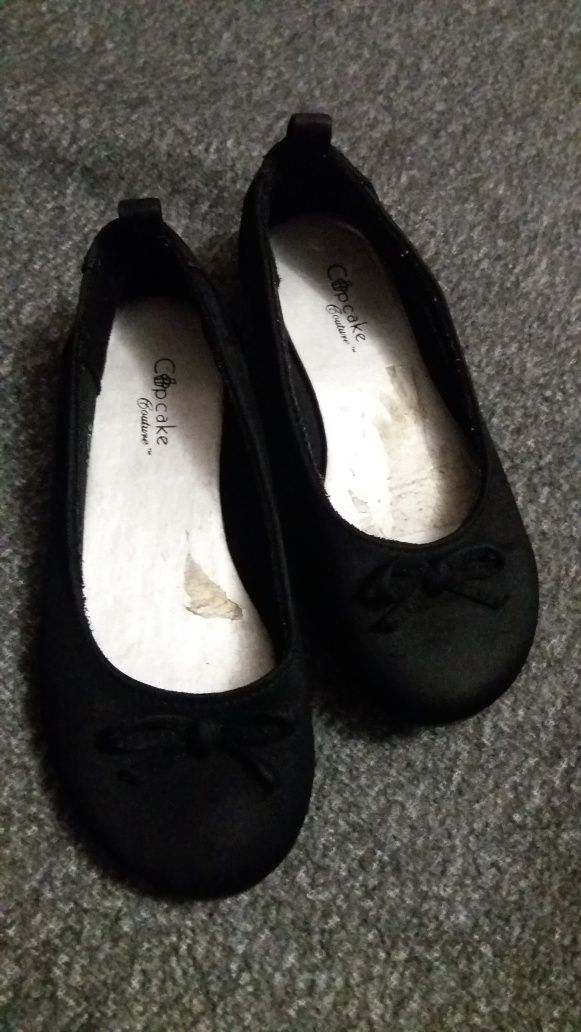 Дитячі туфлі чорні балетки  замшеві на дівчинку 25 розмір