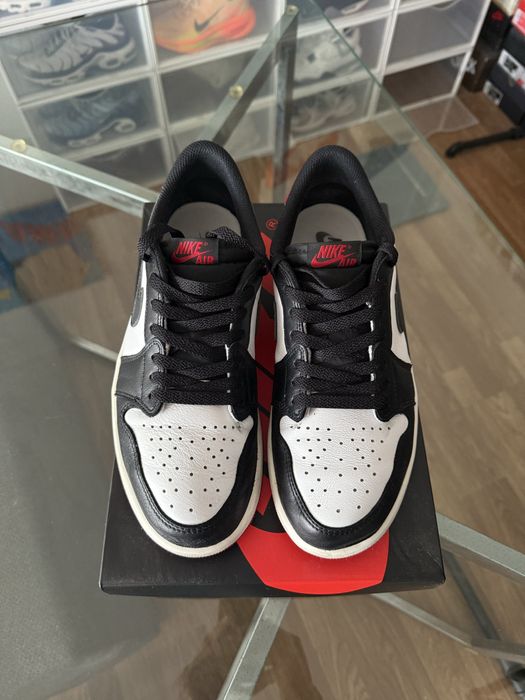 Air Jordan 1 retro low OG black toe tamanho 42,5