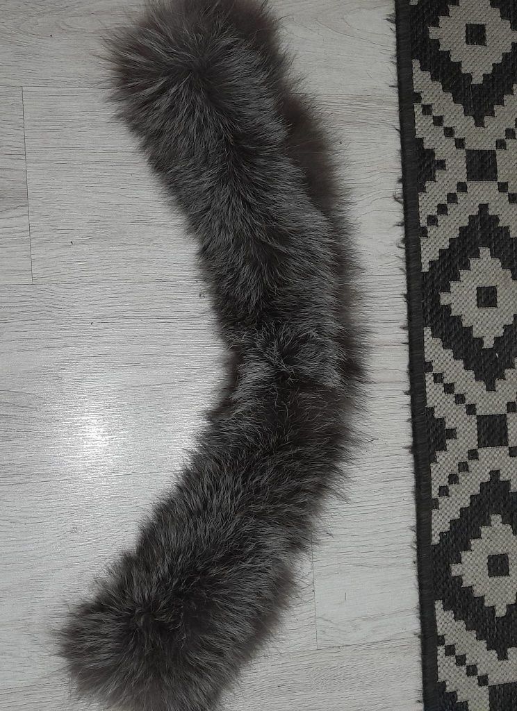 Futerko naturalne obszycie kaptura 75cm