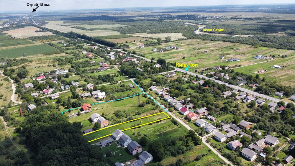 Земельна ділянка для будівництва неподалік Карпат та Стрия (26.6сот.)