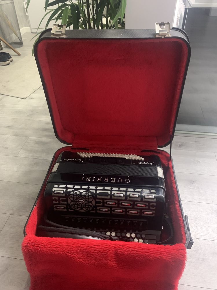 Acordeão guerrini 120bx c/ conversor