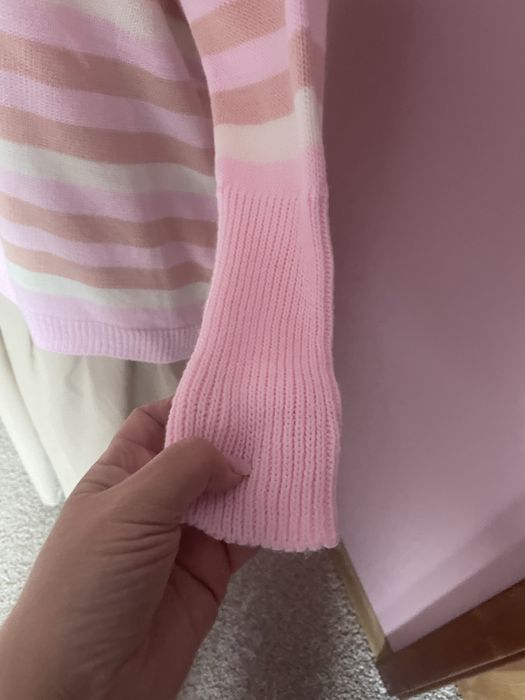 Słodki sweter pasiaczek oversize 42/44/46/48