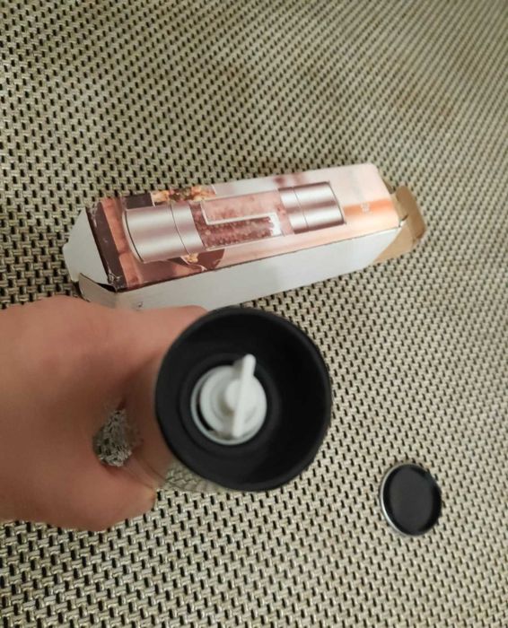 Мельница для приправ на 2 отдела нержавейка стекло