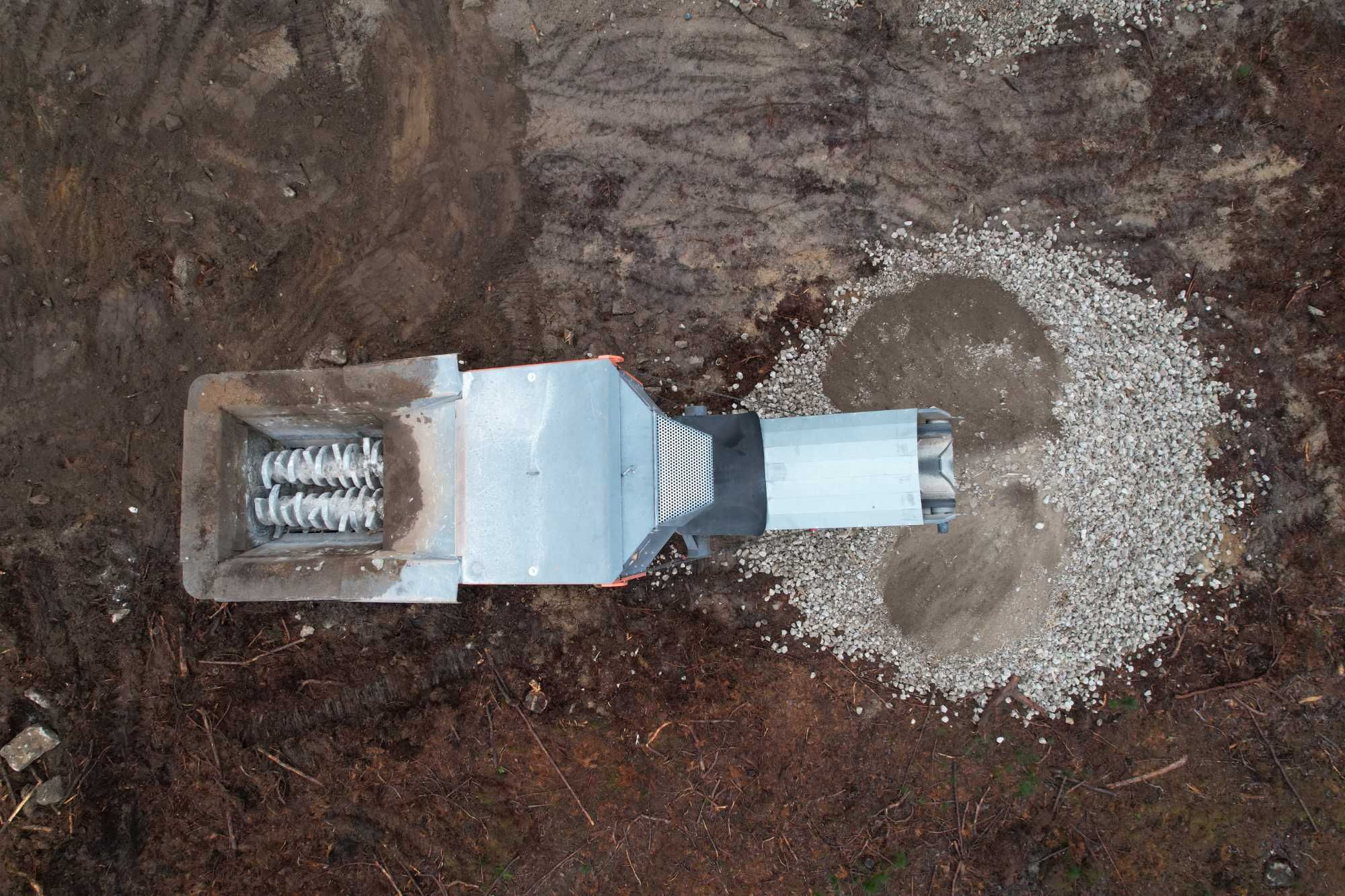 Kruszenie, gruz, rozdrabnianie odpadów, Arjes Impactor 250