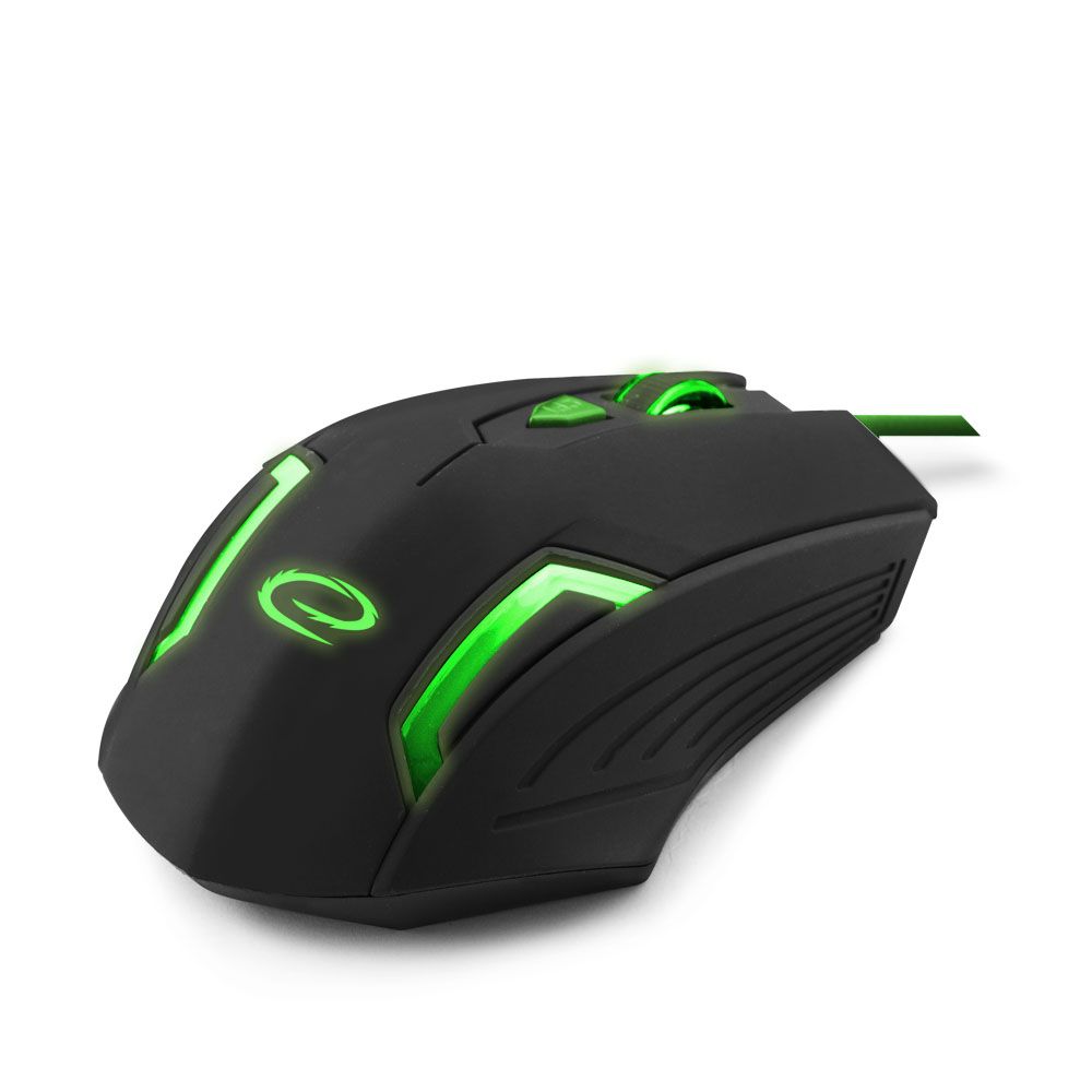 egm205g mysz dla graczy przewodowa 6d usb zielona figh