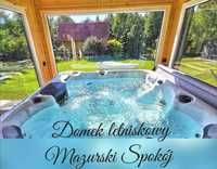 Domek letniskowy Mazury Jacuzzi Klimatyzacja rower wodny