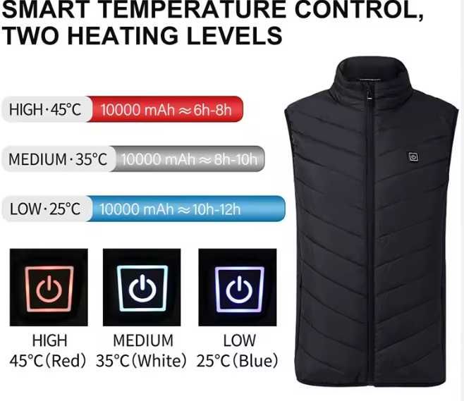 Alta qualidade elétrica aquecida coletes