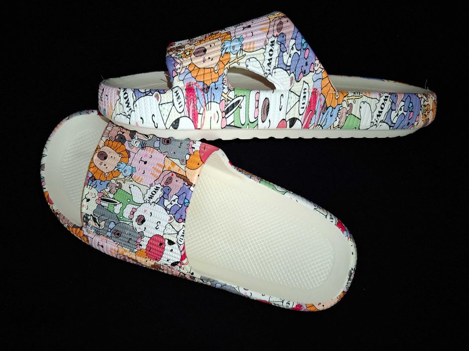 Шлепки с принтом унисекс, р. 42-43