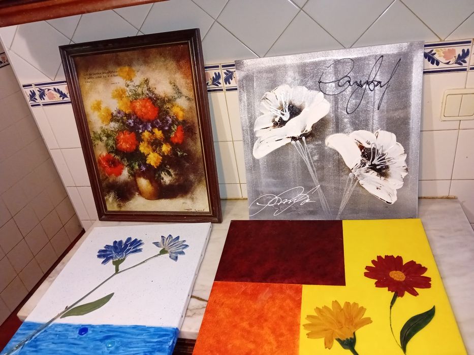 Conjunto de 4 Quadros Decorativos
