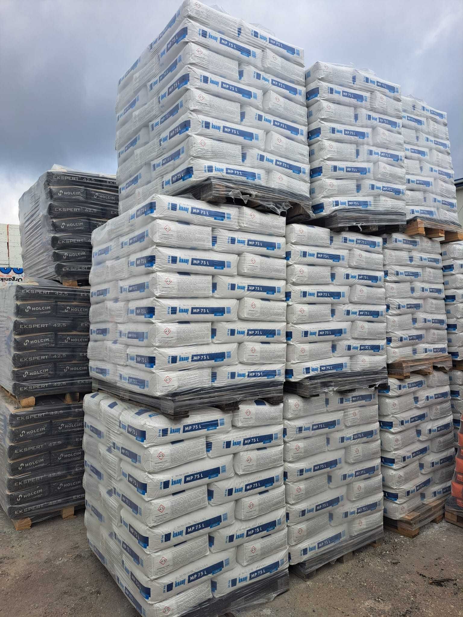 Knauf Tynk Maszynowy Gipsowy MP75L 30 kg Lekki