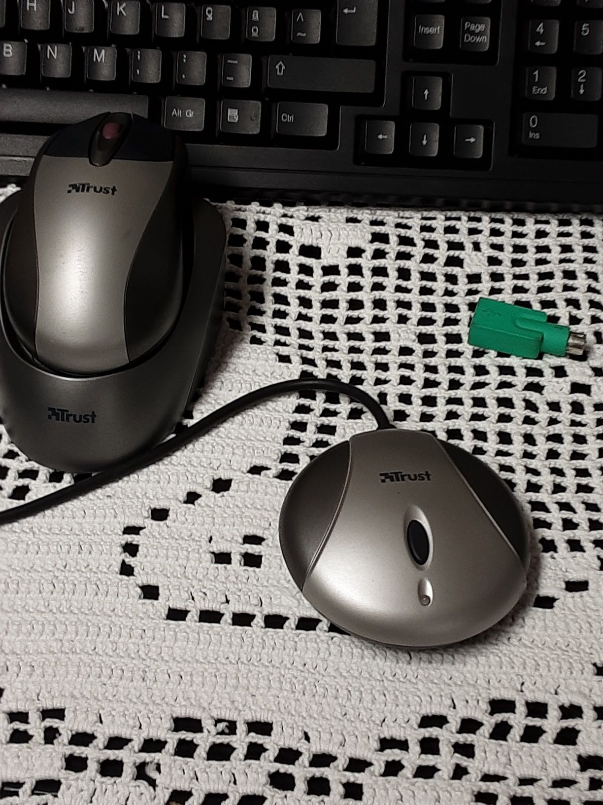 Teclado  sem fios com rato sem fios completo