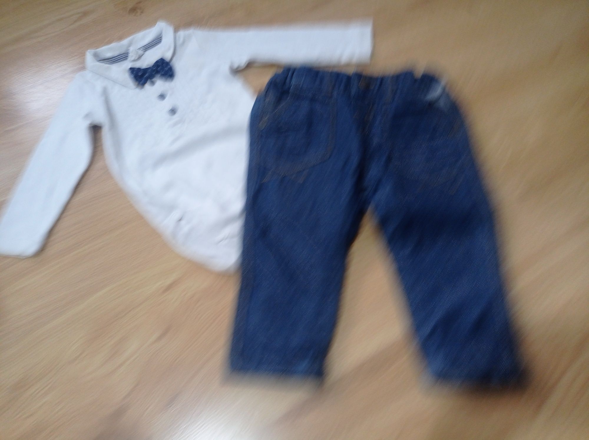 Komplet chrzest Body spodnie chrzest h&m