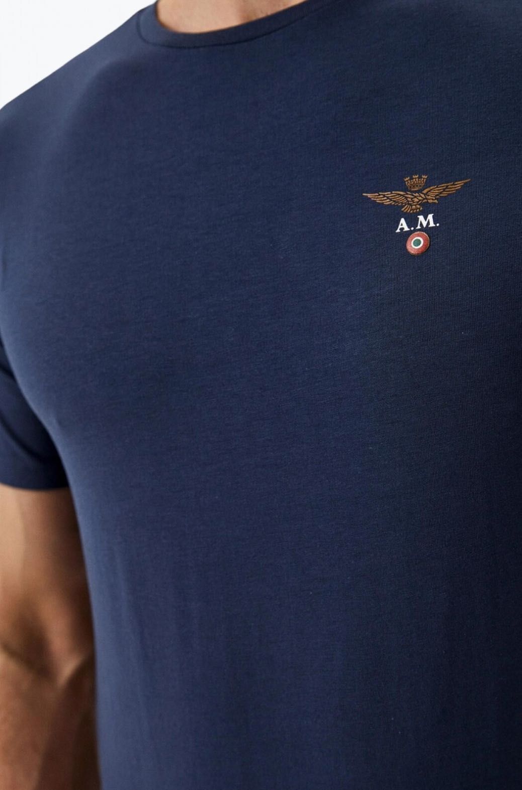 T-shirt męski Aeronautica Militare granatowy r. L