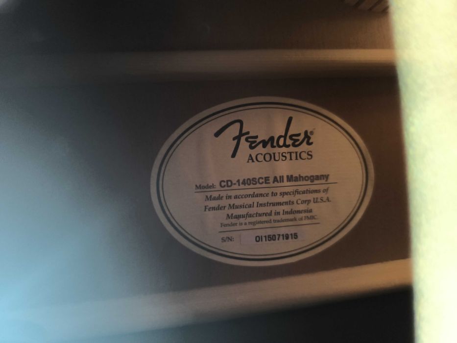 Fender CD-140SCE All Mahogany