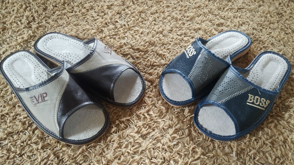 Тапочки шкіряні кімнатні (36-46р)