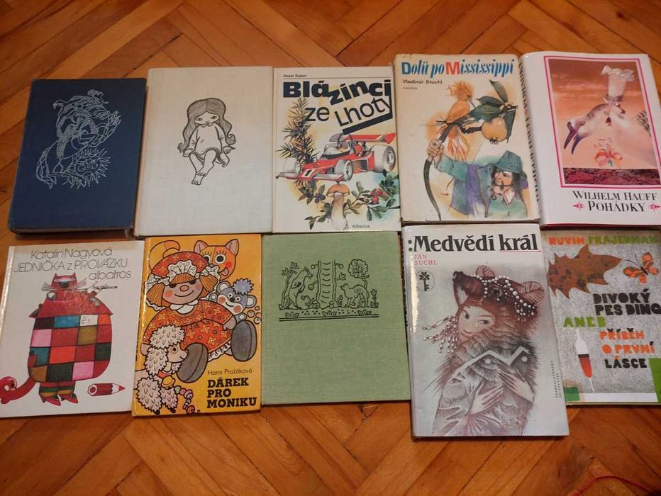 Zestaw 10 bajek PRL, ksiazki dla dzieci 1970-80 z Czechosłowacji