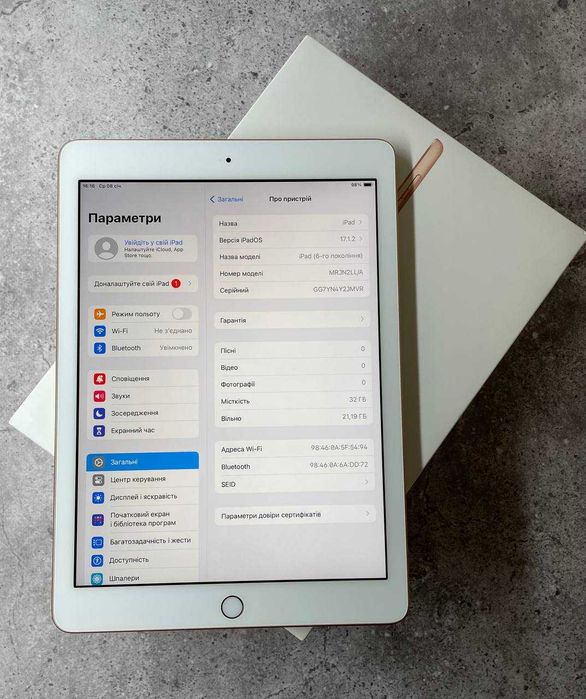 Планшет IPad 6 32gb wifi