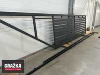 Brama przesuwna 4x1,42m profil 100x20 poziomy ocynk + Antracyt