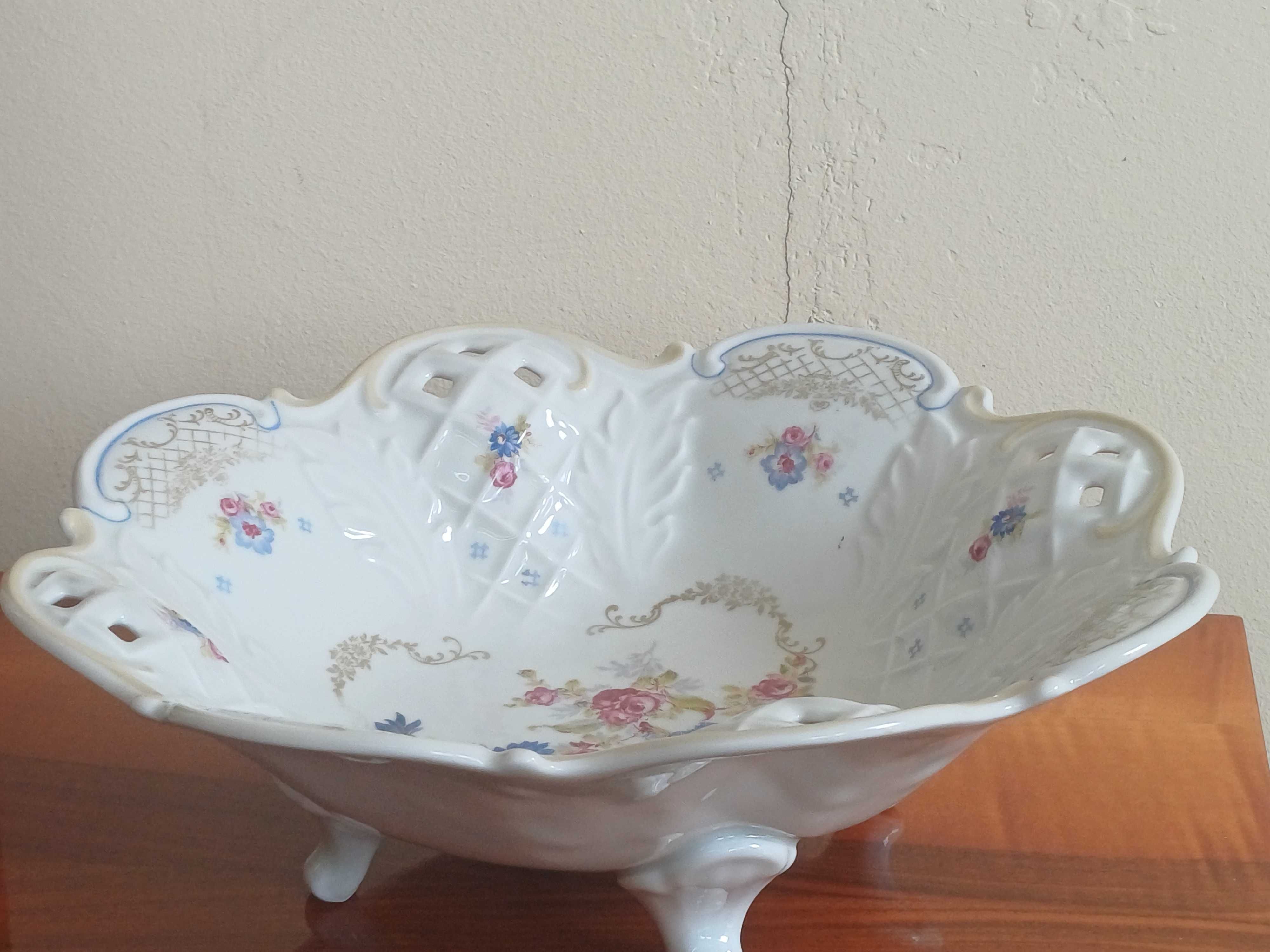 Patera porcelana sygnowana koroną śred.27,5cm (P.512)