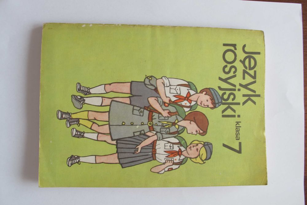 1985 rok stary podręcznik język rosyjski klasa 7 szkoła podstawowa PRL