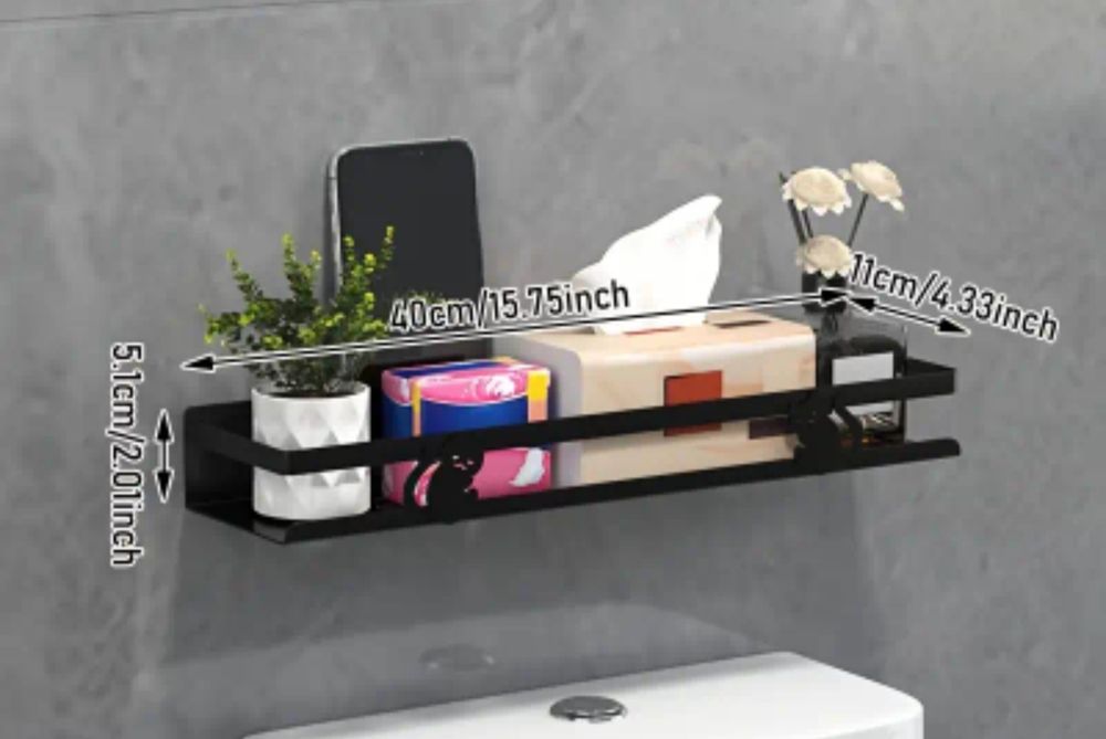 Półka metalowa łazienkowa bez wiercenia kot nowa hit