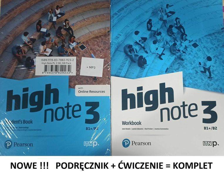 NOWE* High Note 3 Podręcznik + Ćwiczenia + Benchmark Pearson