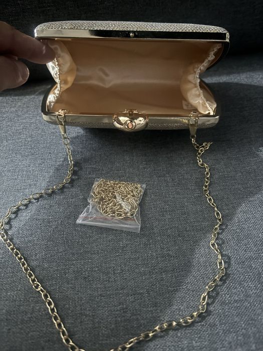 Torebka zlota WIZYTOWA