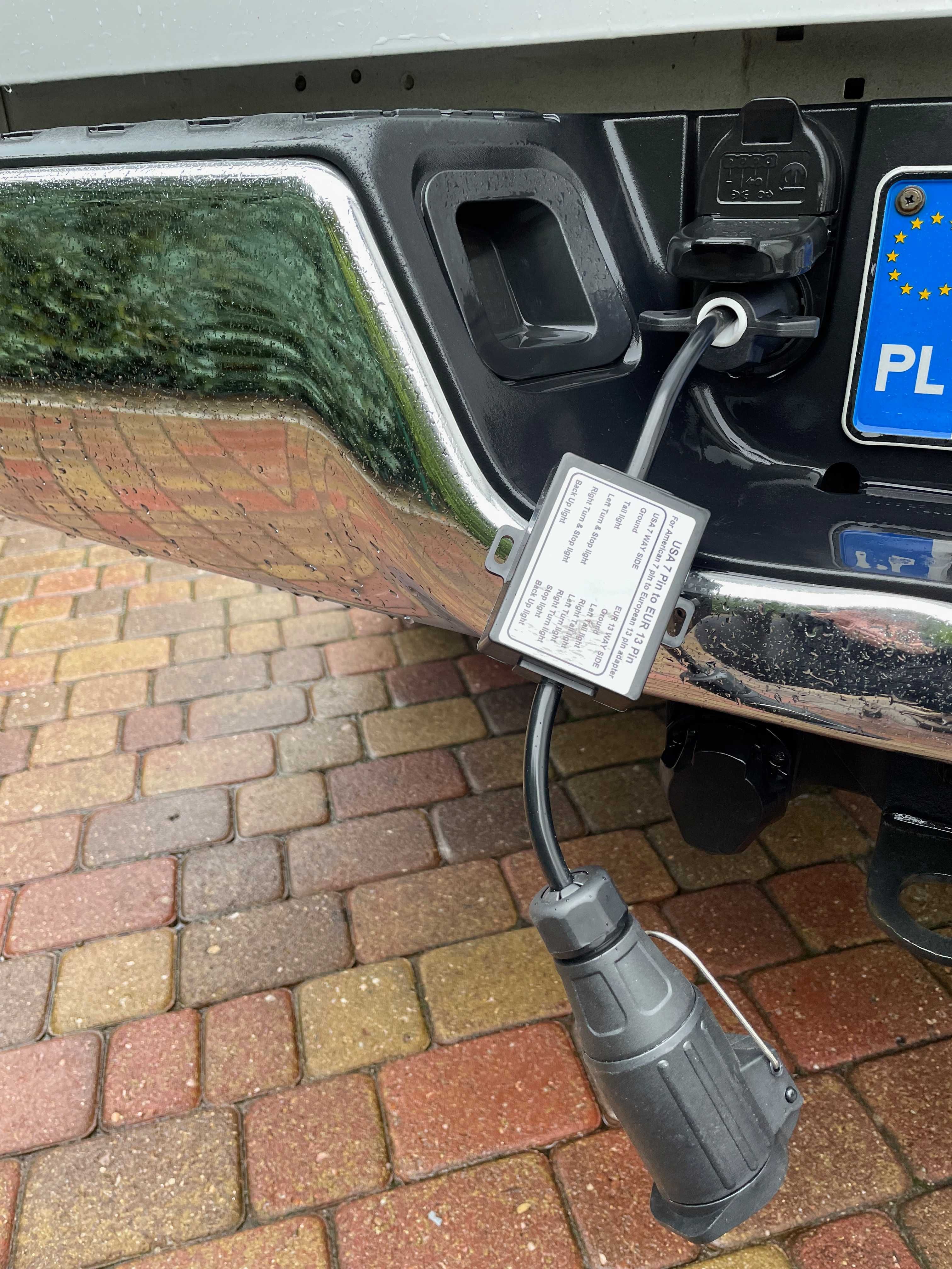Adapter Przejściówka Haka USA 7 pin na EU 13 pin
