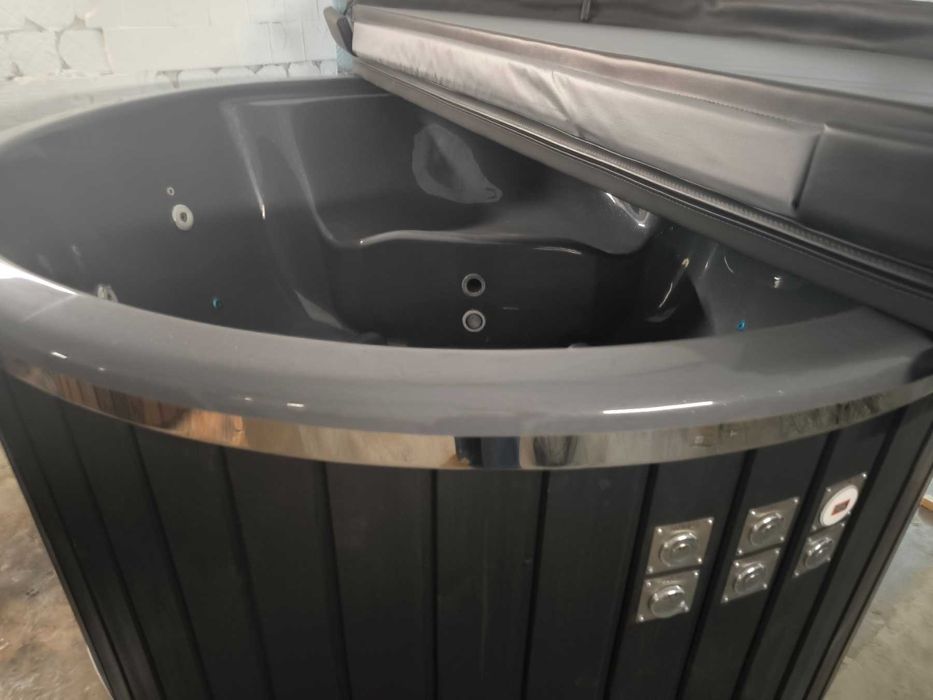 Balia ogrodowa gorąca beczka jacuzzi hydromasaż aeromasaż