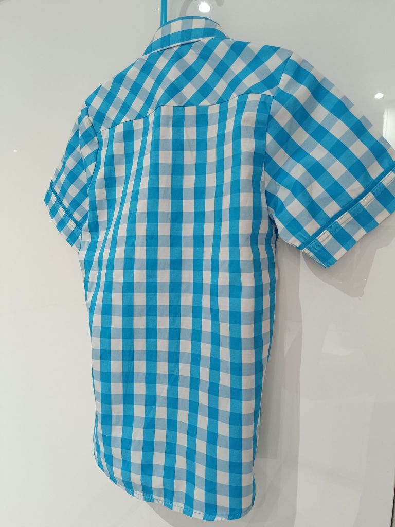 Koszula z krótkim rękawem, chłopięca, elegancka, wizytowa r.110