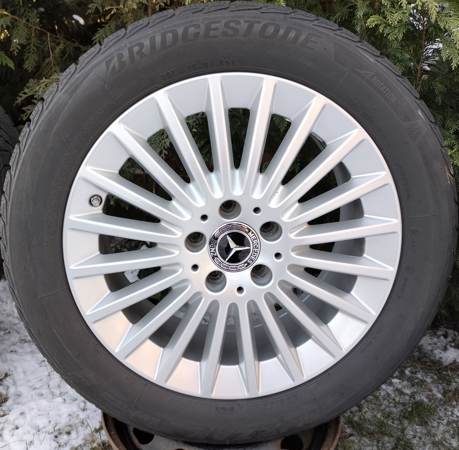 Felgi Opony Zima Mercedes C E S klasa 7Jx17 ET48,5 Oryginał 225/50R17