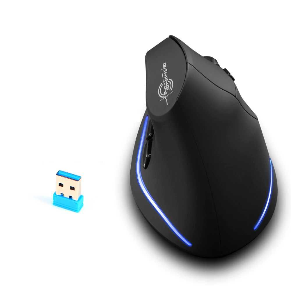 Rato Gaming Ergonómico sem fios – LED NOVO