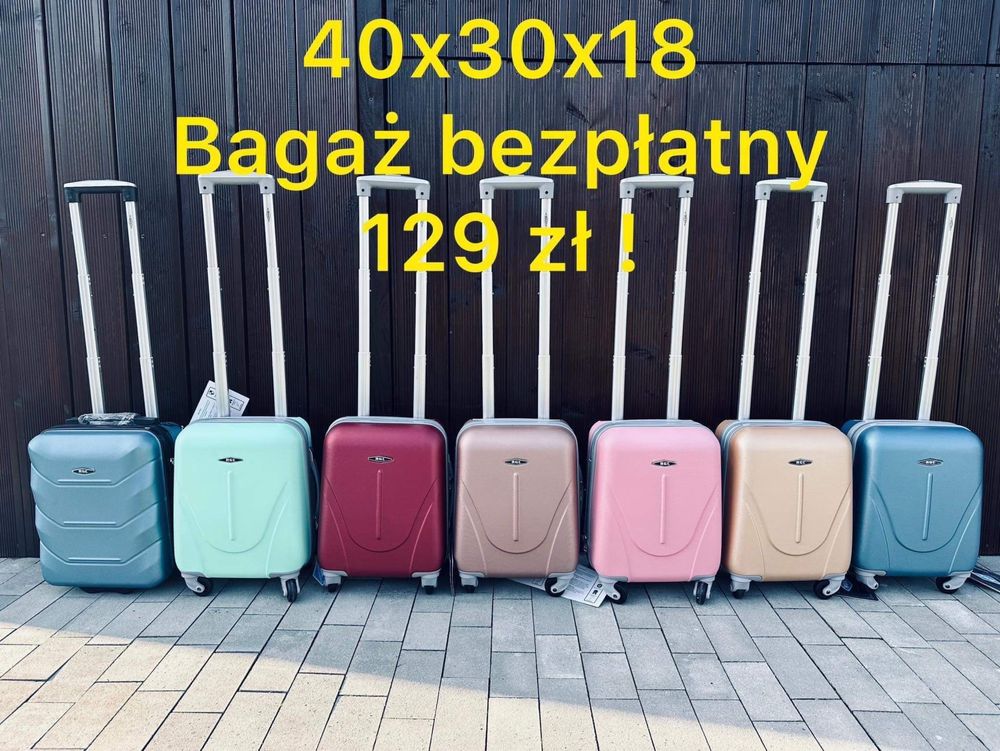 Walizka 40x30x20 bagaż bezpłatny !