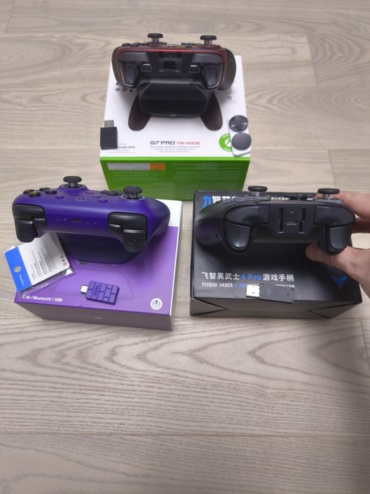 Геймпади Gamesir G7 pro, Flydigi vader 4 pro, 8bitDo 2c  wireless ulti