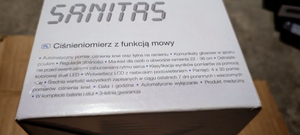 Ciśnieniomierz z funkcją mowy, STAN NOWY