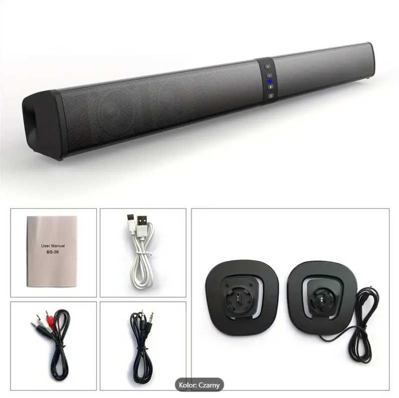 Bezprzewodowe głośniki stereo surround do domowego kina Bluetooth Aux