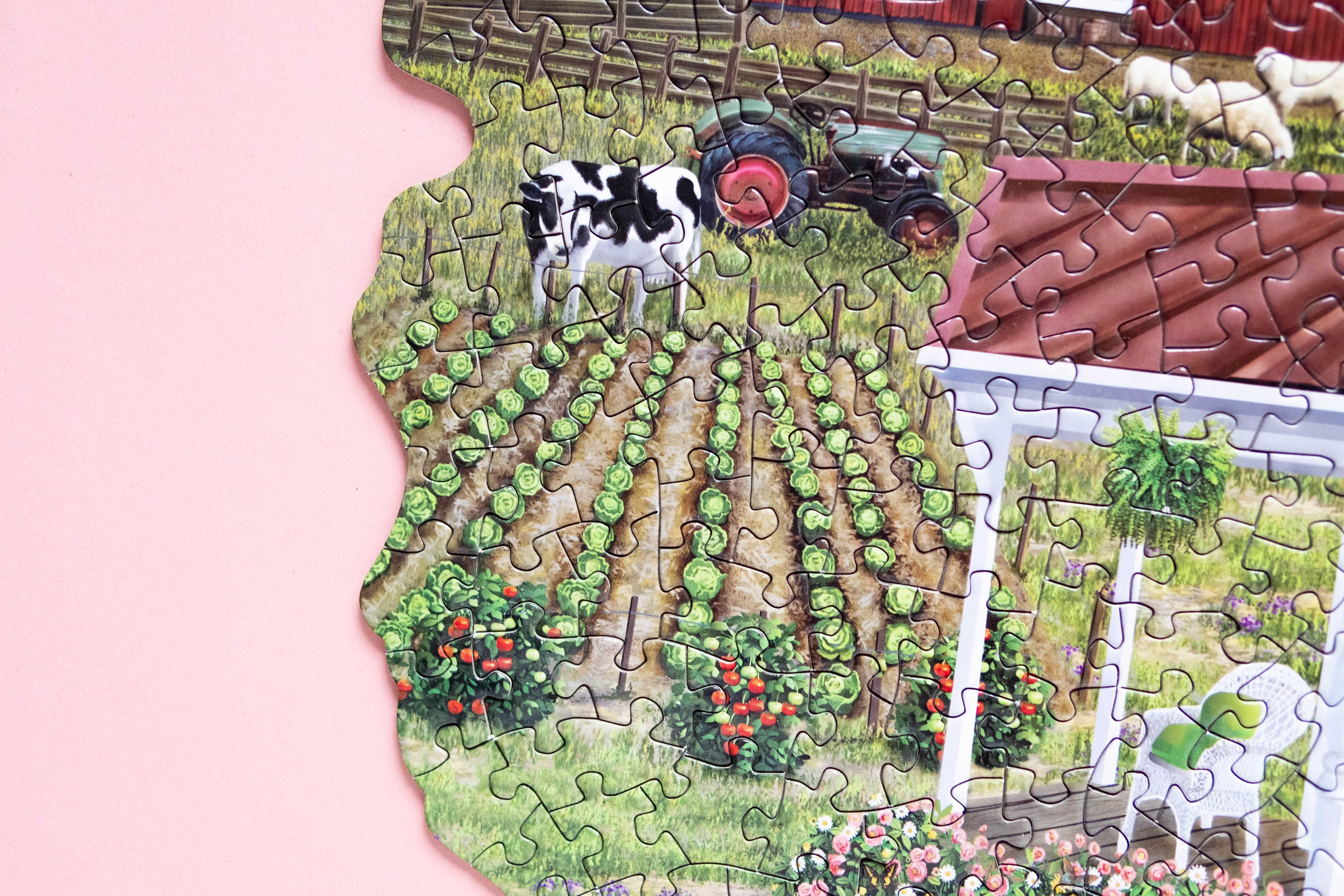 Puzzle konturowe Bits & Pieces Granny's Farm 750 el kompletne