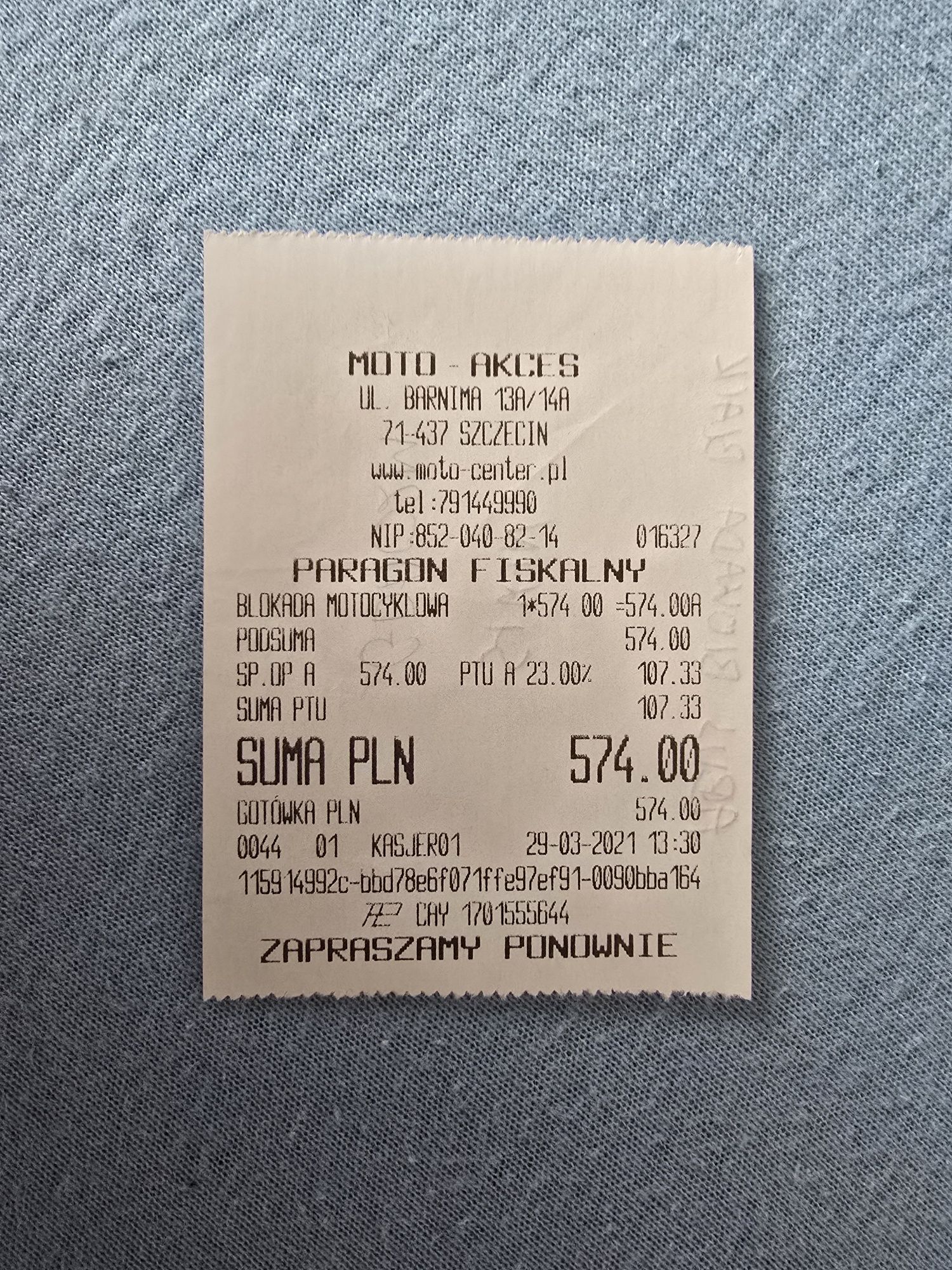 Blokada ABUS Granit  8077 XPlus