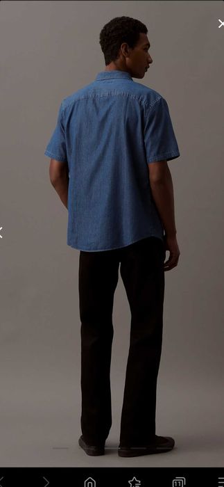 Джинсовая рубашка мужская Calvin Klein.
