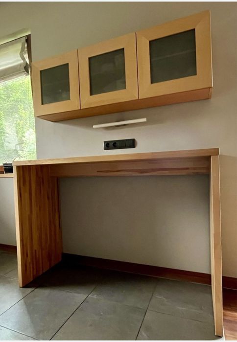 Zestaw szafek kuchennych stolarz solidne unikatowe fornir bukowy