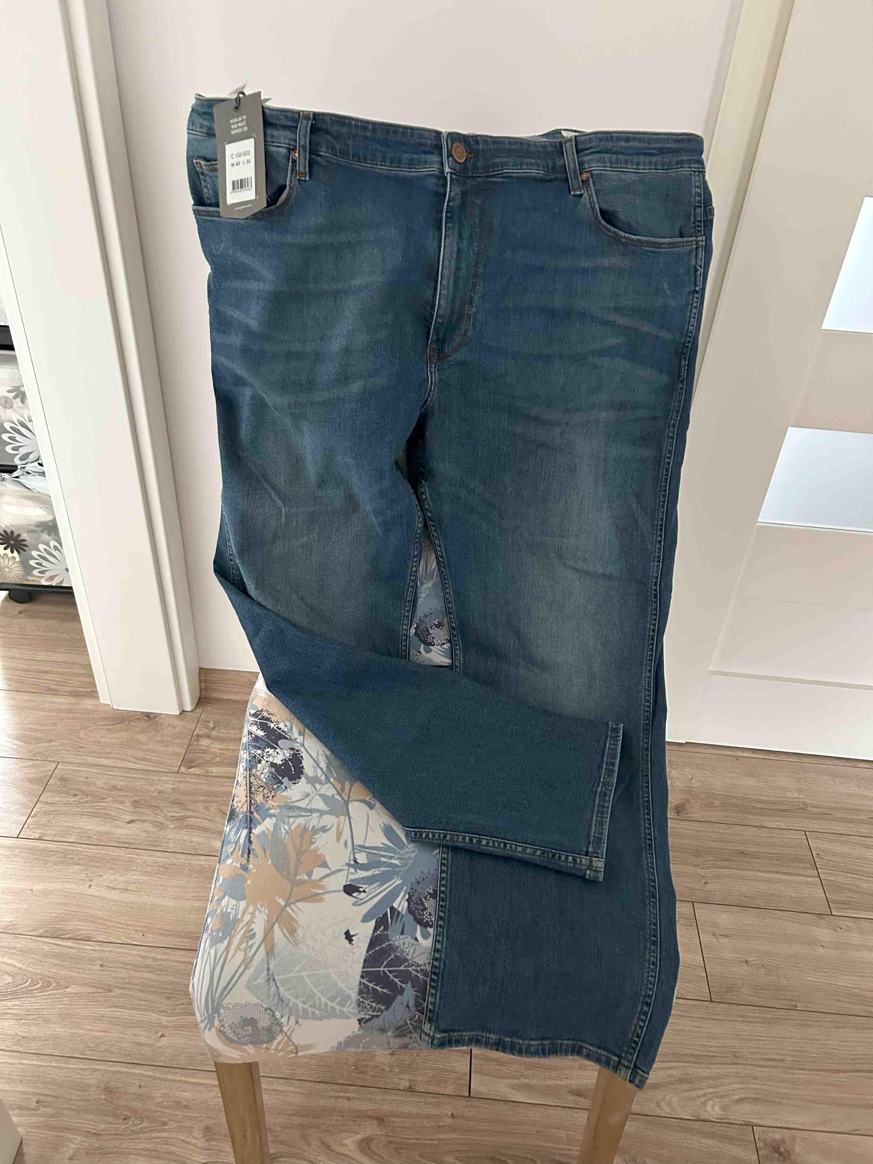 Spodnie męskie jeansowe proste Cross Jeans Regular FIt GREG W40 L30