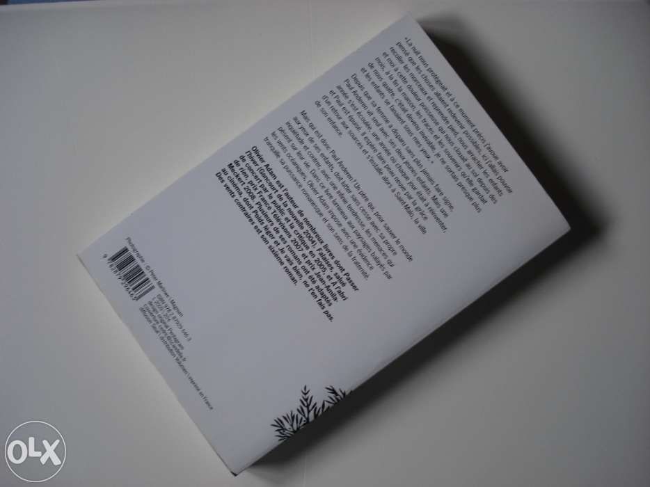 Livro - Olivier Adam - "Des Vents Contraires" (2008)