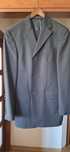 Czarny elegancki garnitur 100% welna Pierre Cardin