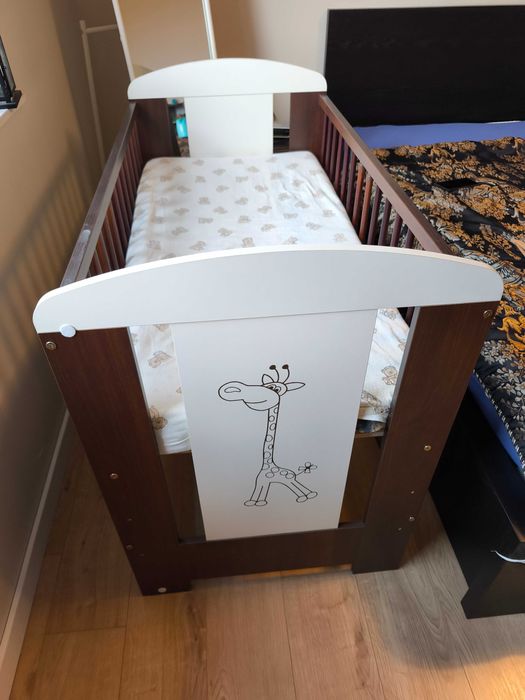 łóżeczko Klupś materac jak nowy