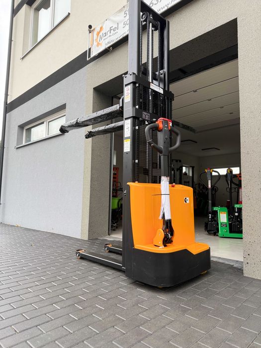 Paleciak elektryczny podnośnikowy masztowy sztaplarka 1200kg 1500kg