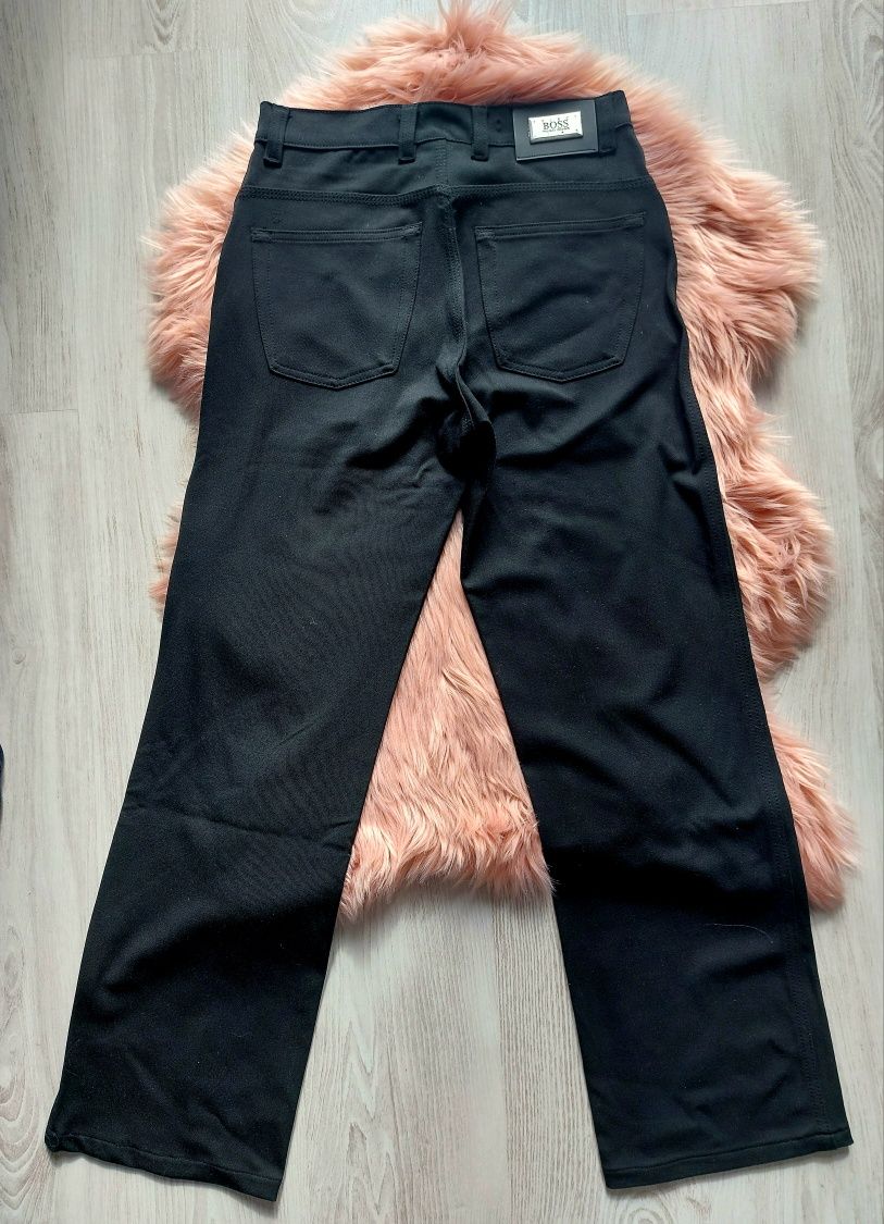 Spodnie męskie czarne eleganckie rozmiar M Hugo Boss