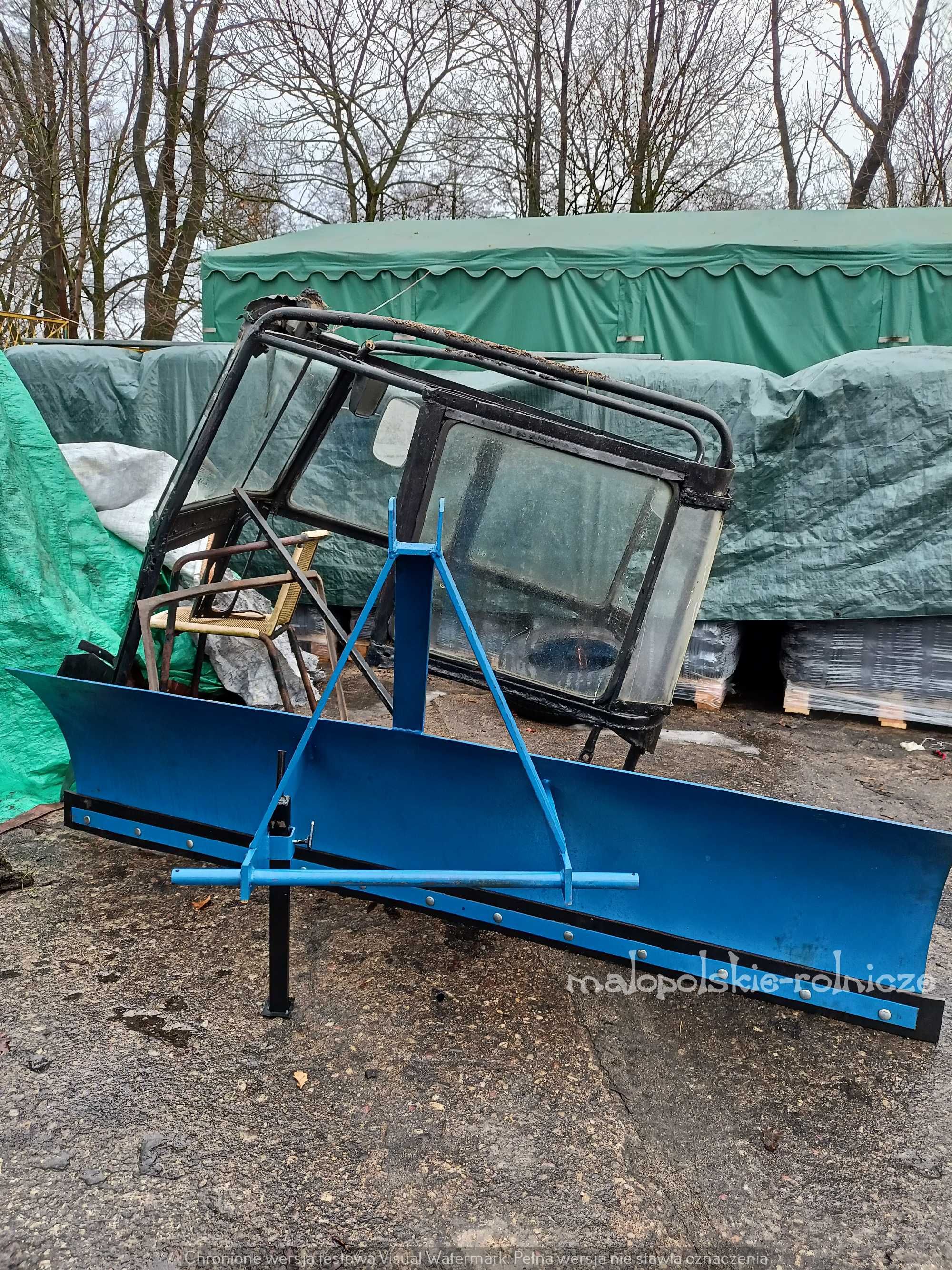 Pług do śniegu na tył podnośnik do ciągnika  Dowóz